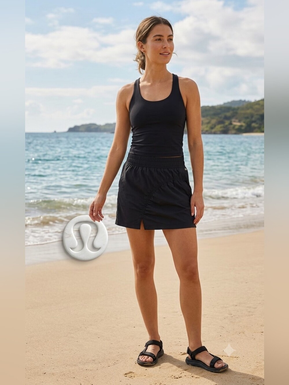 lululemon athletica Black Athletic Mini Skirt New 💕